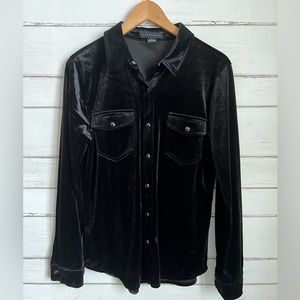 Sanctuary Black Velvet shirt Medium